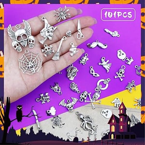 JIALEEY Dijes de esqueleto de calavera de Hallowmas