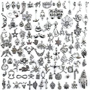 JIALEEY Dijes de esqueleto de calavera de Hallowmas