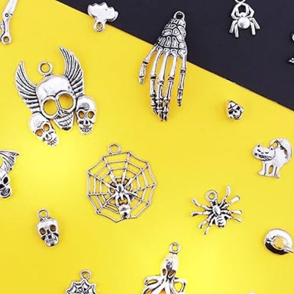 JIALEEY Dijes de esqueleto de calavera de Hallowmas