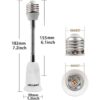 DiCUNO Adaptador extensor de sóquet E26E27 extensión_2