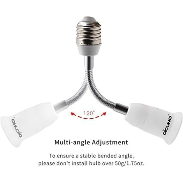 DiCUNO Adaptador extensor de sóquet E26E27 extensión_4