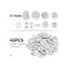 Inspiration Words Charms Craft Supplies Abalorios