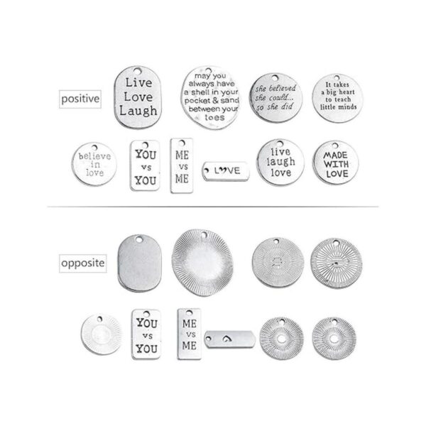 Inspiration Words Charms Craft Supplies Abalorios