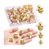 CCOZN 40 piezas de abejas de resina diminutas decoración
