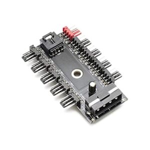 Chassis Fan Hub Refrigeración CPU 10 Puertos 12 V Molex a_1