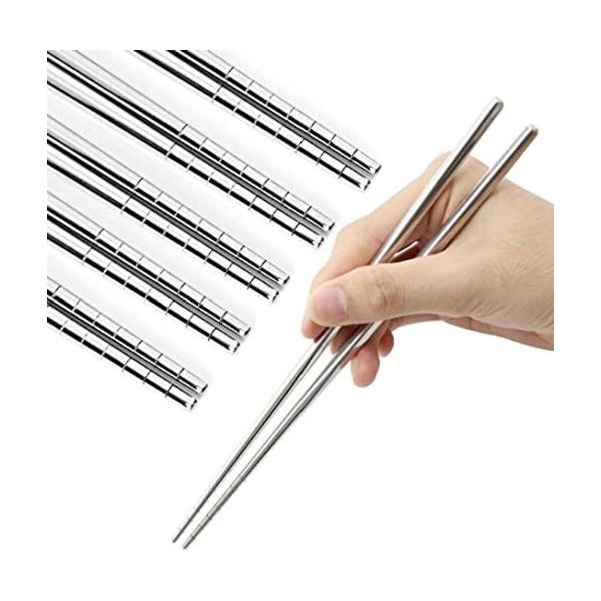 Palillos de acero inoxidable 304 reutilizables de varios