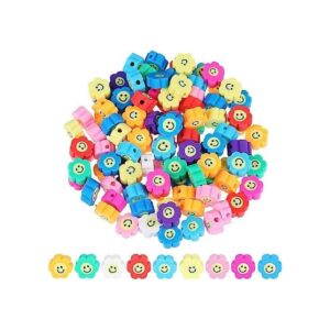 200 piezas de forma de flor de arcilla polimérica cuentas_1