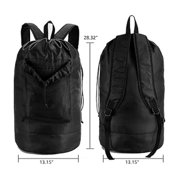 GORISEN Bolsa de lavandería mochila con correas de hombro_3