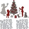 Juegos de árbol de Navidad troquelado de corte de metal