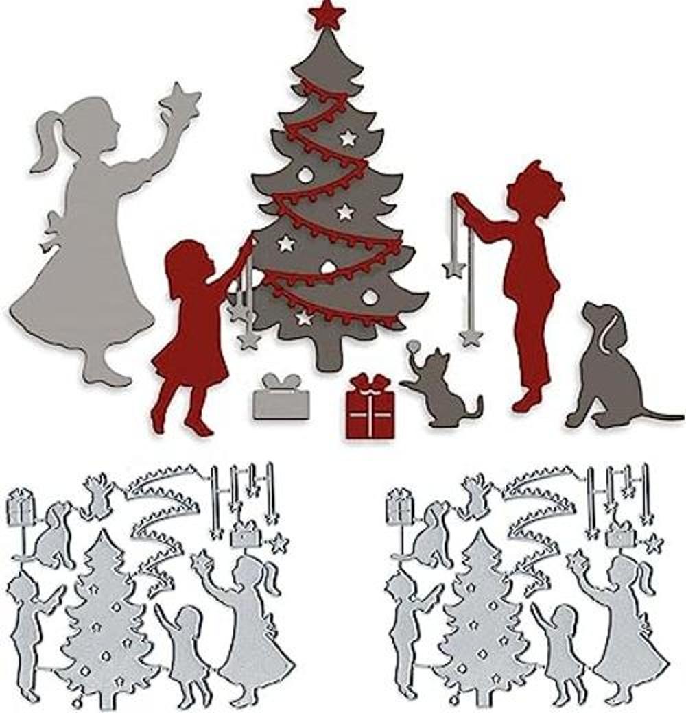Juegos de árbol de Navidad troquelado de corte de metal