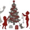 Juegos de árbol de Navidad troquelado de corte de metal