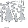 Juegos de árbol de Navidad troquelado de corte de metal
