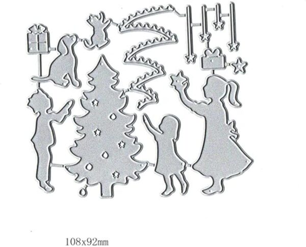 Juegos de árbol de Navidad troquelado de corte de metal