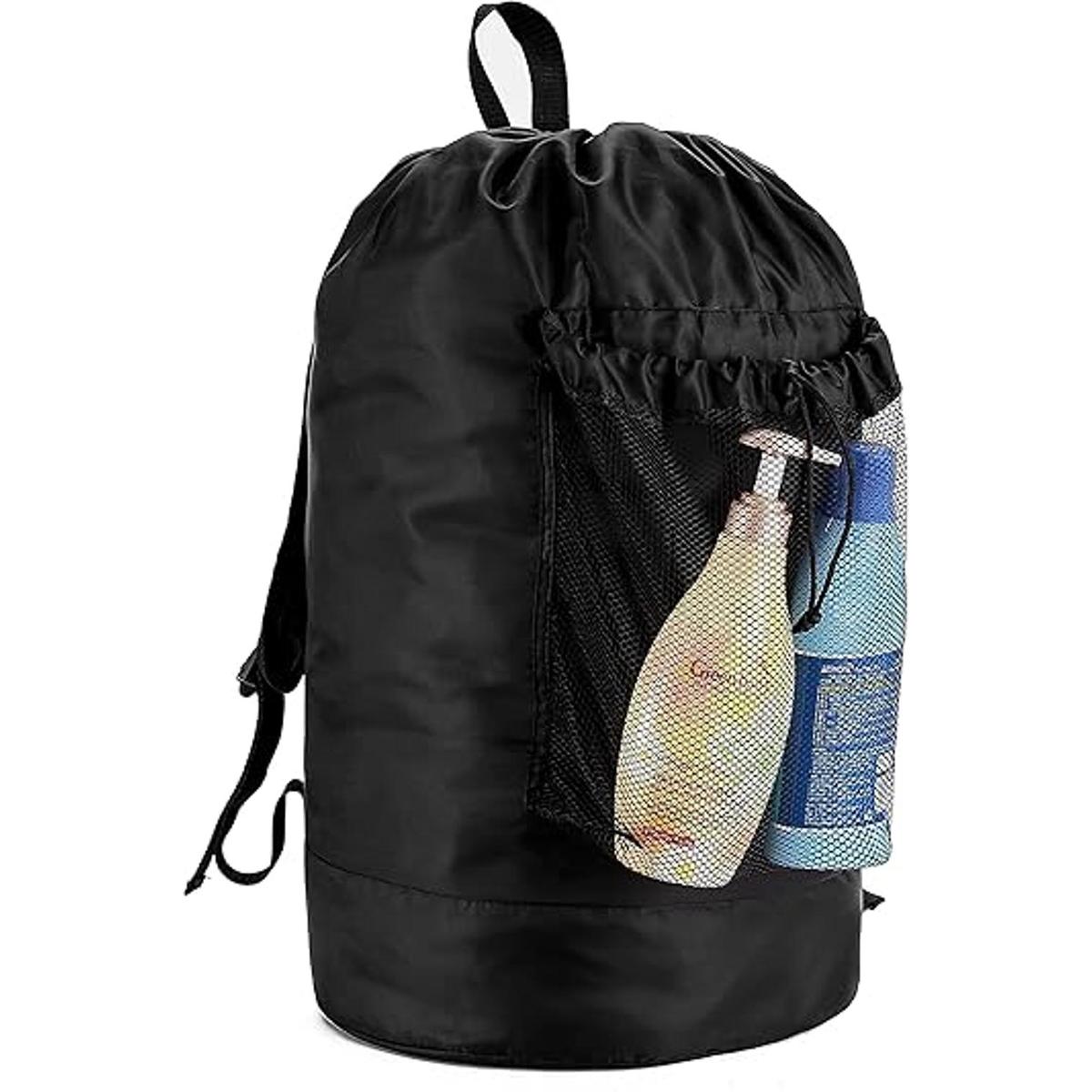 GORISEN Bolsa de lavandería mochila con correas de hombro