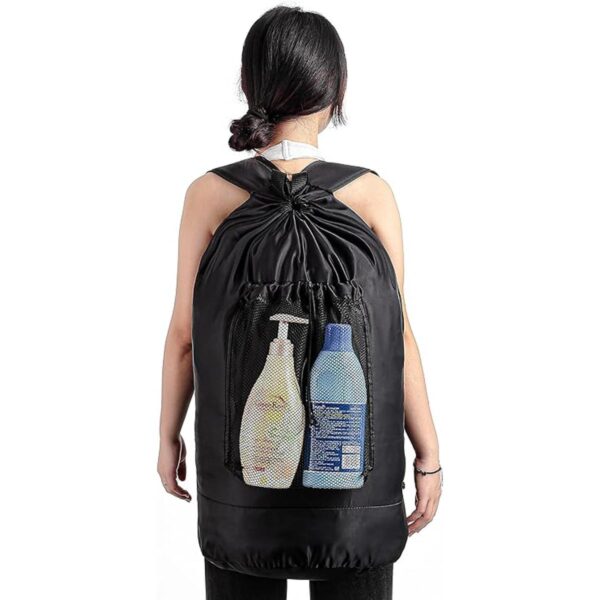 GORISEN Bolsa de lavandería mochila con correas de hombro_6