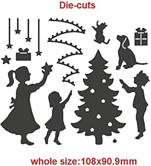 Juegos de árbol de Navidad troquelado de corte de metal