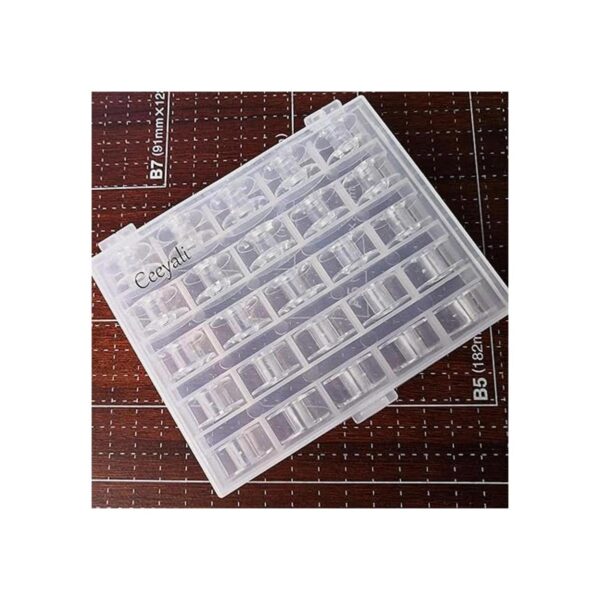 Ceeyali 25 bobinas de plástico transparente para máquina
