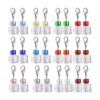 24 piezas de cristal transparente 12 colores cubo