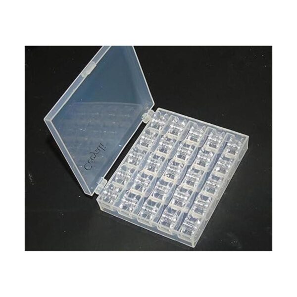 Ceeyali 25 bobinas de plástico transparente para máquina