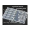 Ceeyali 25 bobinas de plástico transparente para máquina