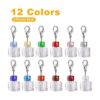 24 piezas de cristal transparente 12 colores cubo