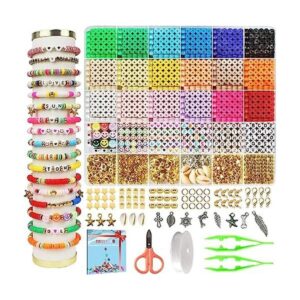 Redtwo Kit de fabricación de pulseras de 5100 cuentas de_1