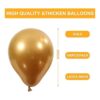 Sumind 100 globos metálicos de látex decorativos de 5