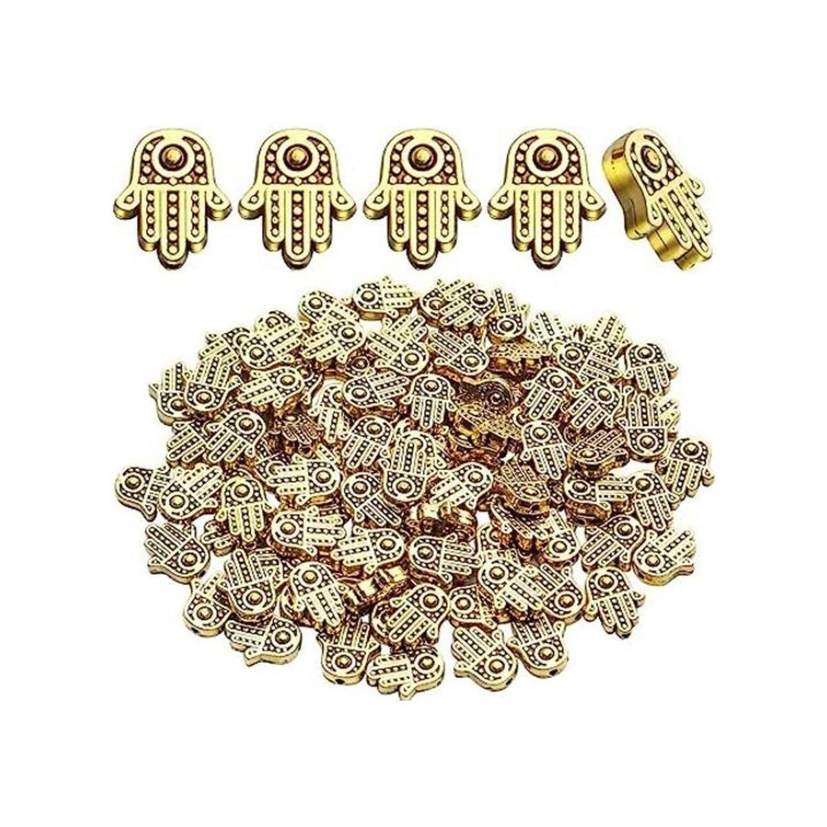 Cuentas de mano de Hamsa 100 cuentas de mano tibetanas de