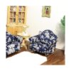 Sofá de casa de muñecas con almohada a escala 1 12 mini_5