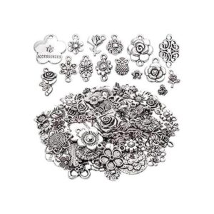 Craft Supplies Encantos de flores mixtas colgantes