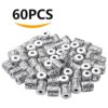 BronaGrand 60 cuentas espaciadoras de columna chapadas en