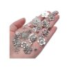Craft Supplies Encantos de flores mixtas colgantes