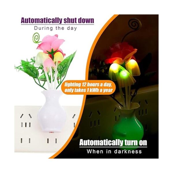 4 piezas de luces nocturnas con sensor de luz enchufable
