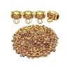 Cuentas de oro antiguas 200 piezas de pendientes con