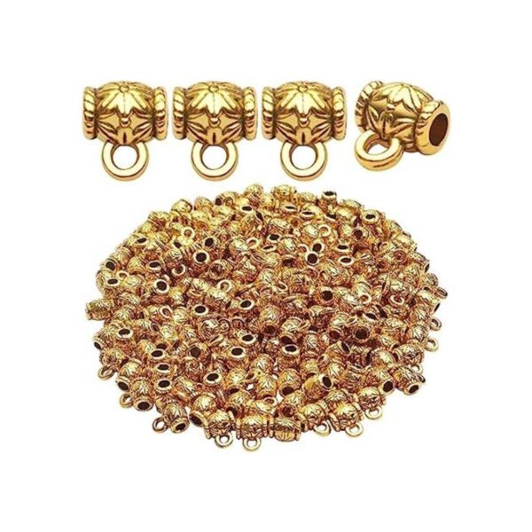 Cuentas de oro antiguas 200 piezas de pendientes con