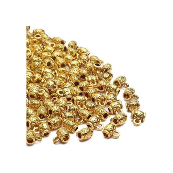 Cuentas de oro antiguas 200 piezas de pendientes con
