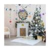 Ramadán Decoración iridiscente estrella luna círculo punto_3