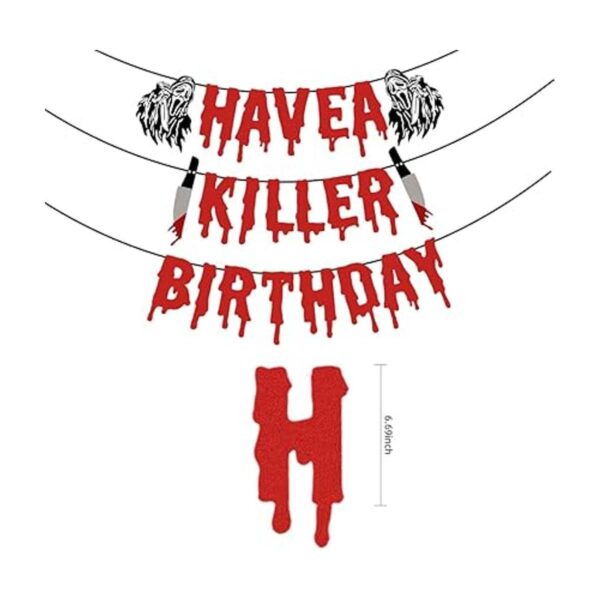 Quimoy Decoraciones de cumpleaños con texto en inglés