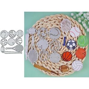 SudsWH Troqueles de metal de pelota deportiva de fútbol