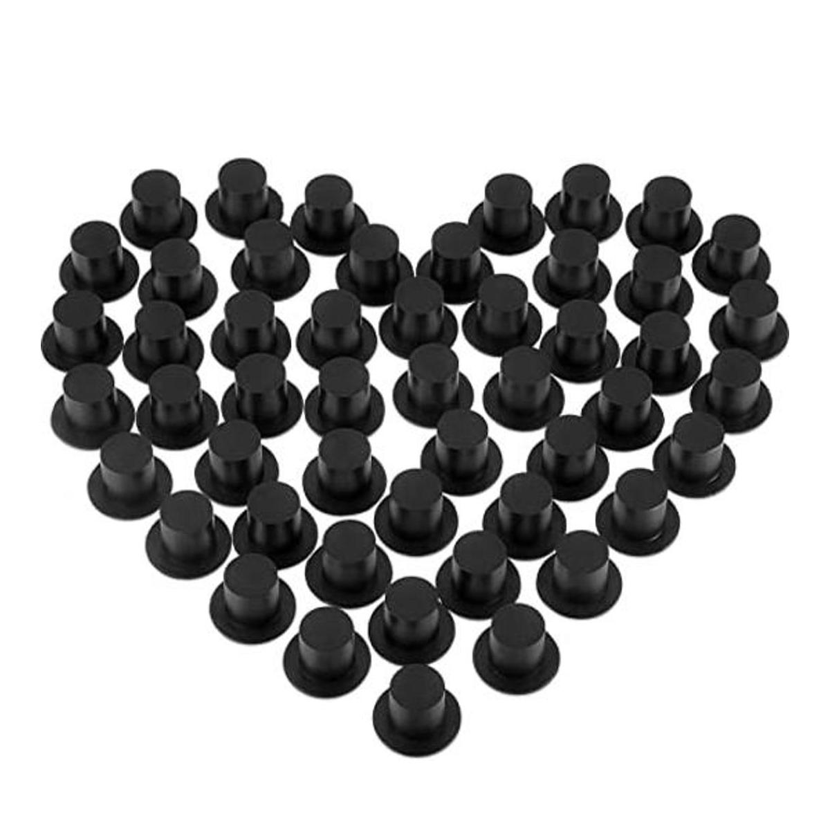 Mini sombreros negros superiores sombreros de mago de