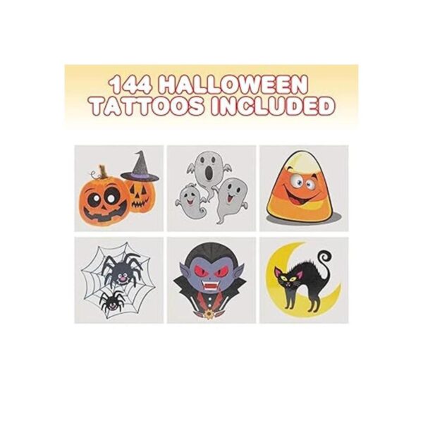 ArtCreativity Tatuajes temporales de Halloween para niños_2