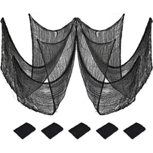 Qtisky Juego de 5 decoraciones de tela espeluznante de_1