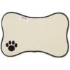 Bone Dry Comida bordada de microfibra con forma de gato_2