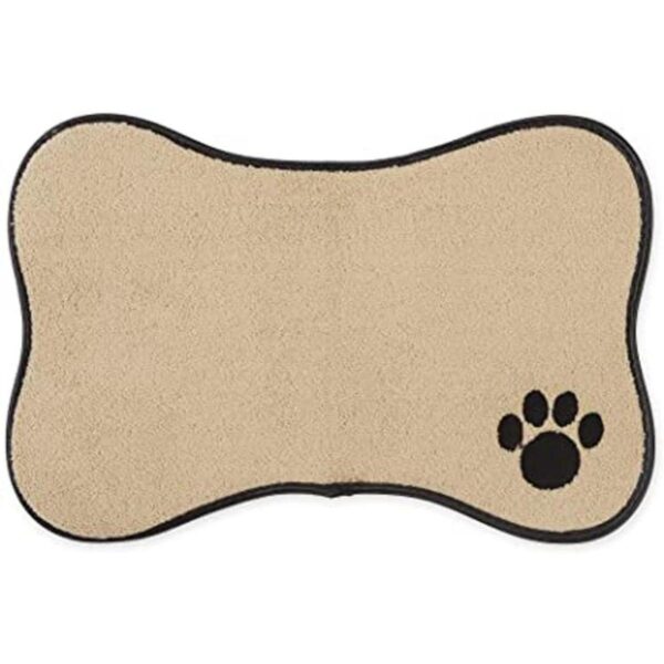 Bone Dry Comida bordada de microfibra con forma de gato_1