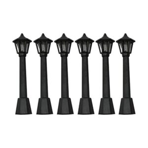 LQ Industrial Mini Lamppost 6 piezas miniatura tren tren_1