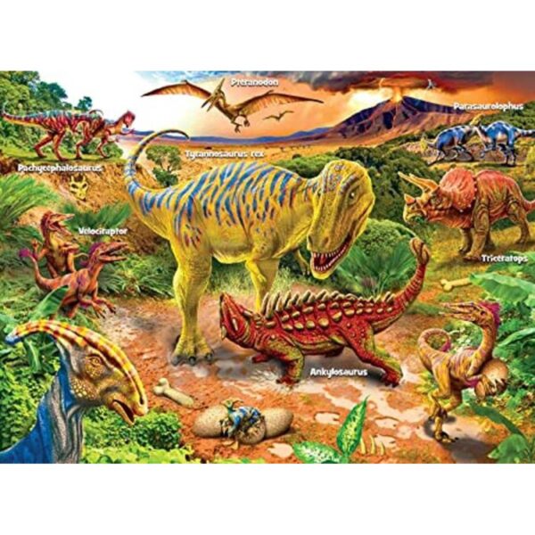 Buffalo Games Rompecabezas de dinosaurio 100 piezas_1