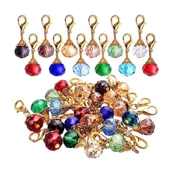 Aylifu Colgante de cristal de 24 piezas dije de cristal