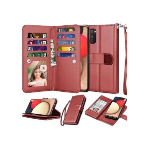 Njjex Funda tipo cartera para Samsung Galaxy A02S para_1