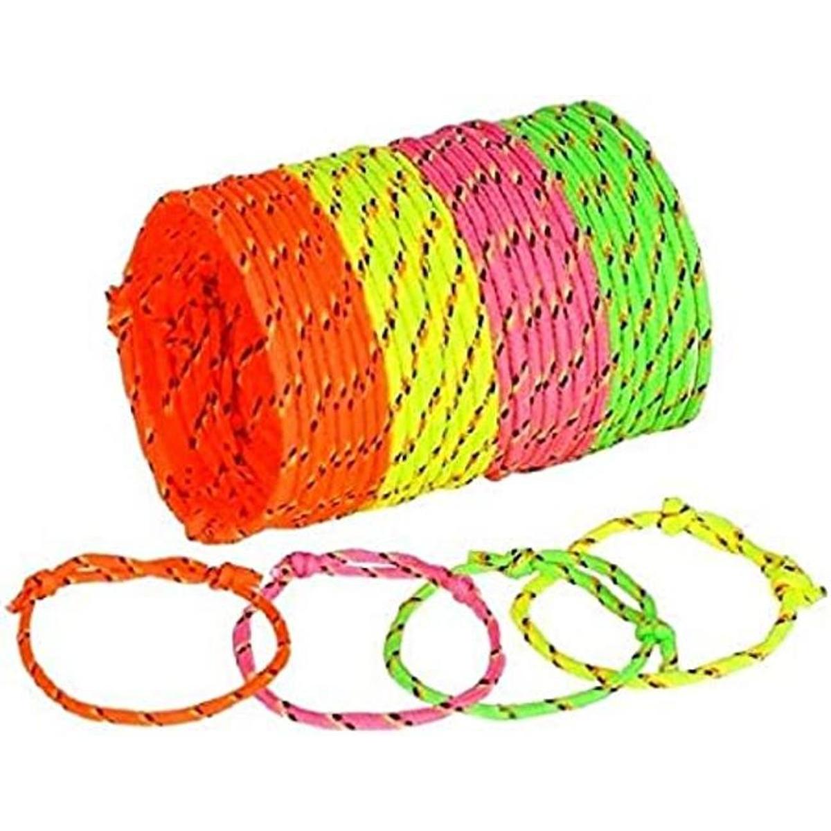 Pulseras de la amistad de cuerda de neón 72