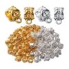 100 piezas de perlas de aleación de estilo europeo con
